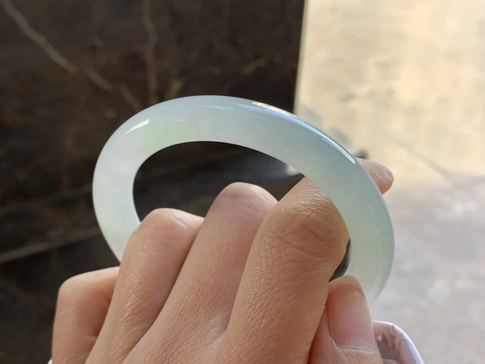 52.5-9

冰种晴水圆条手镯^_^清新