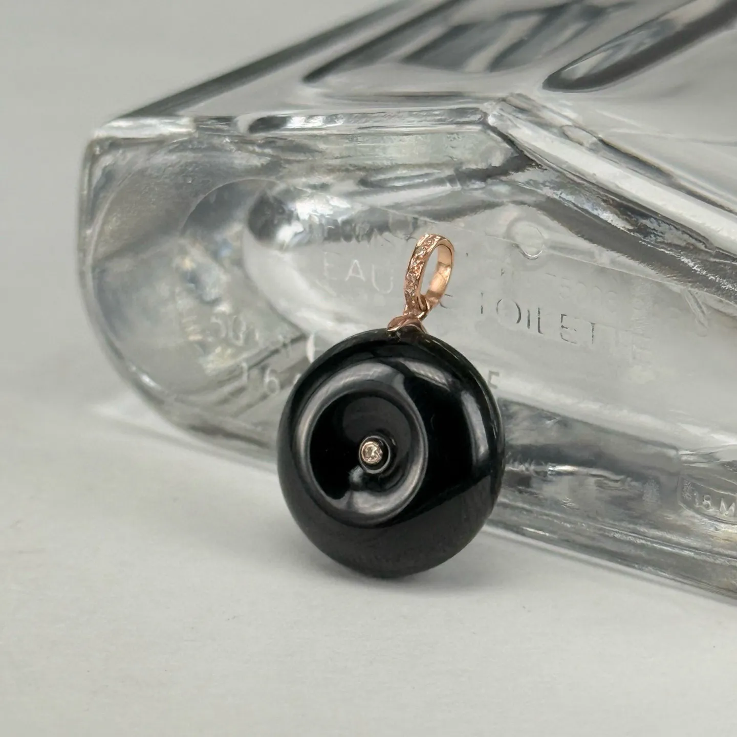 精品18k墨翠平安扣 尺寸14.9