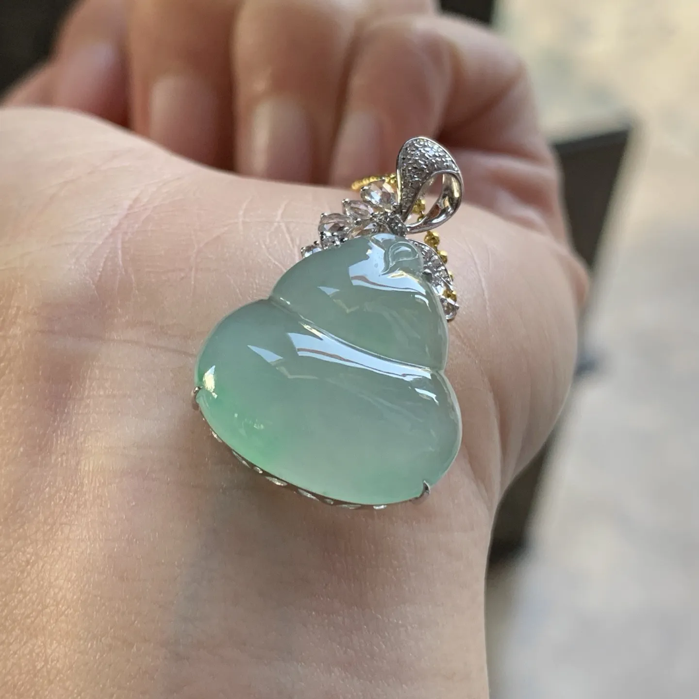 金钻镶嵌冰晴水葫芦^_^清新