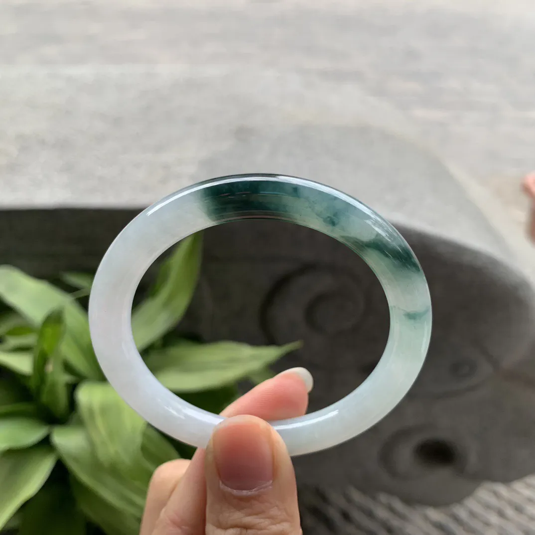 小圈口52.3-7.7 【飘花圆条手镯】圆条52 53可戴