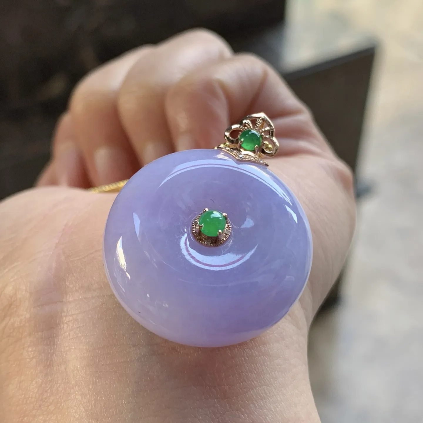 紫罗兰平安扣
饱满品相好