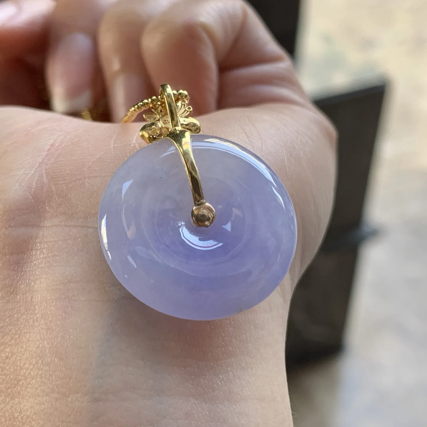 金扣平安扣^_^紫罗兰 鲜艳