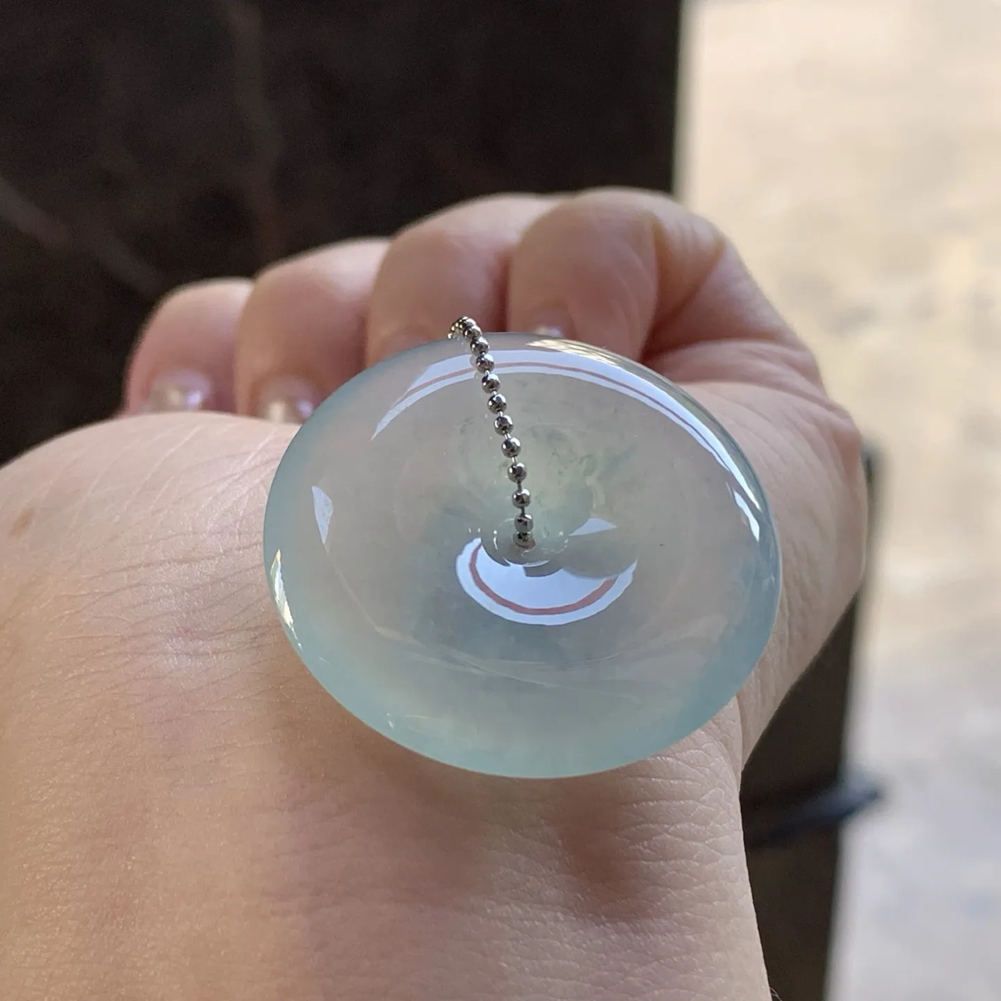 冰种平安扣
种水优秀