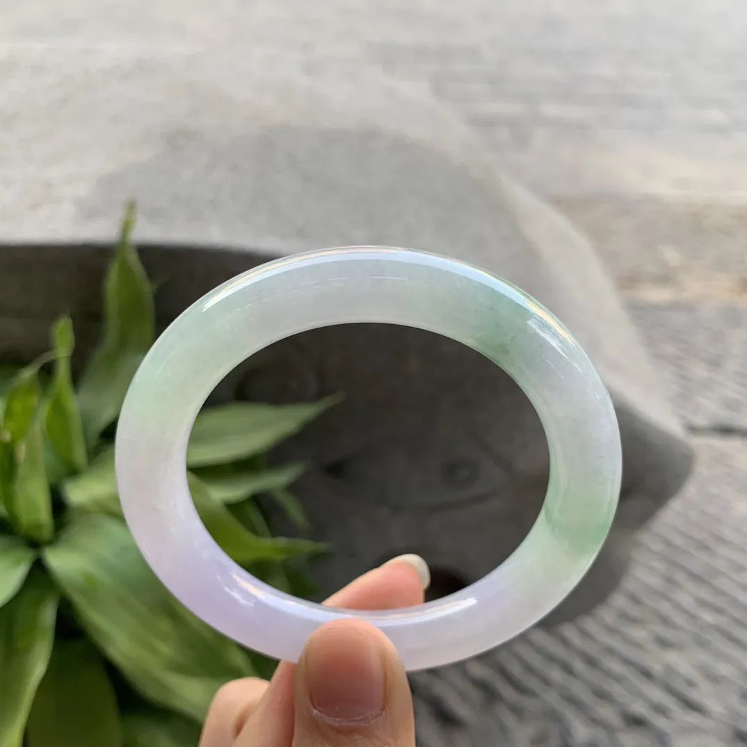 圈口55-9.9 【冰春彩圆条手镯】圆条55 56可戴