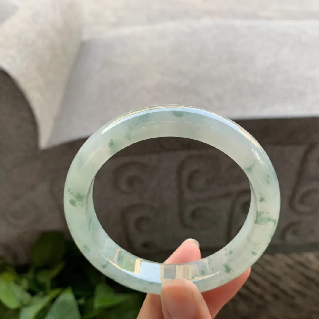 圈口 57.5-12.2-8.7【冰飘花正圈手镯】正圈57 58可戴