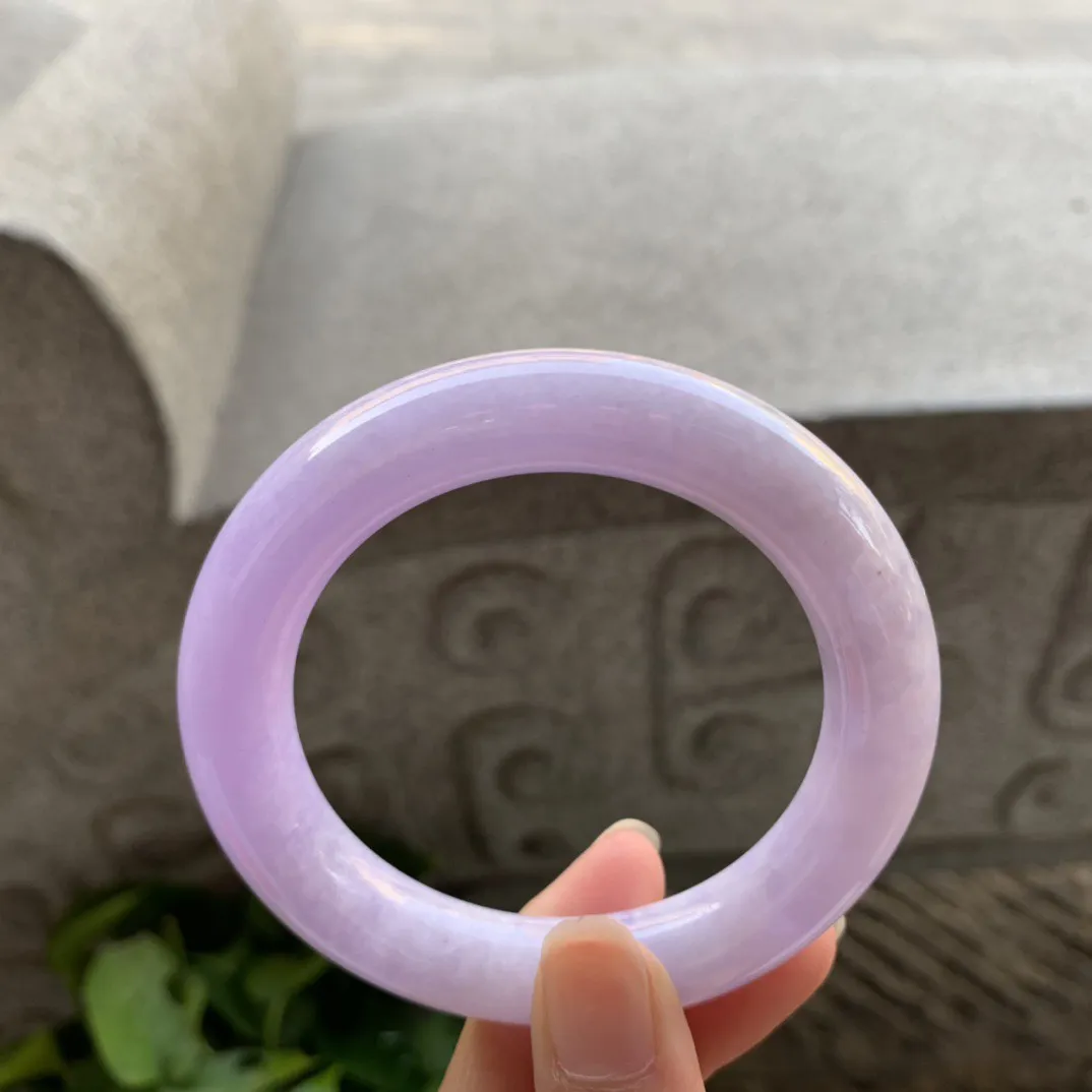 小圈口 53.8-11.6【紫罗兰圆条手镯】圆条53 54可戴