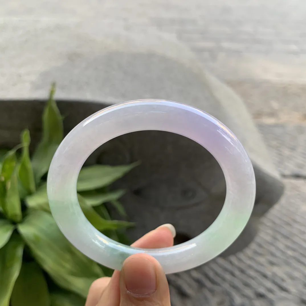 圈口55-9.9 【冰春彩圆条手镯】圆条55 56可戴