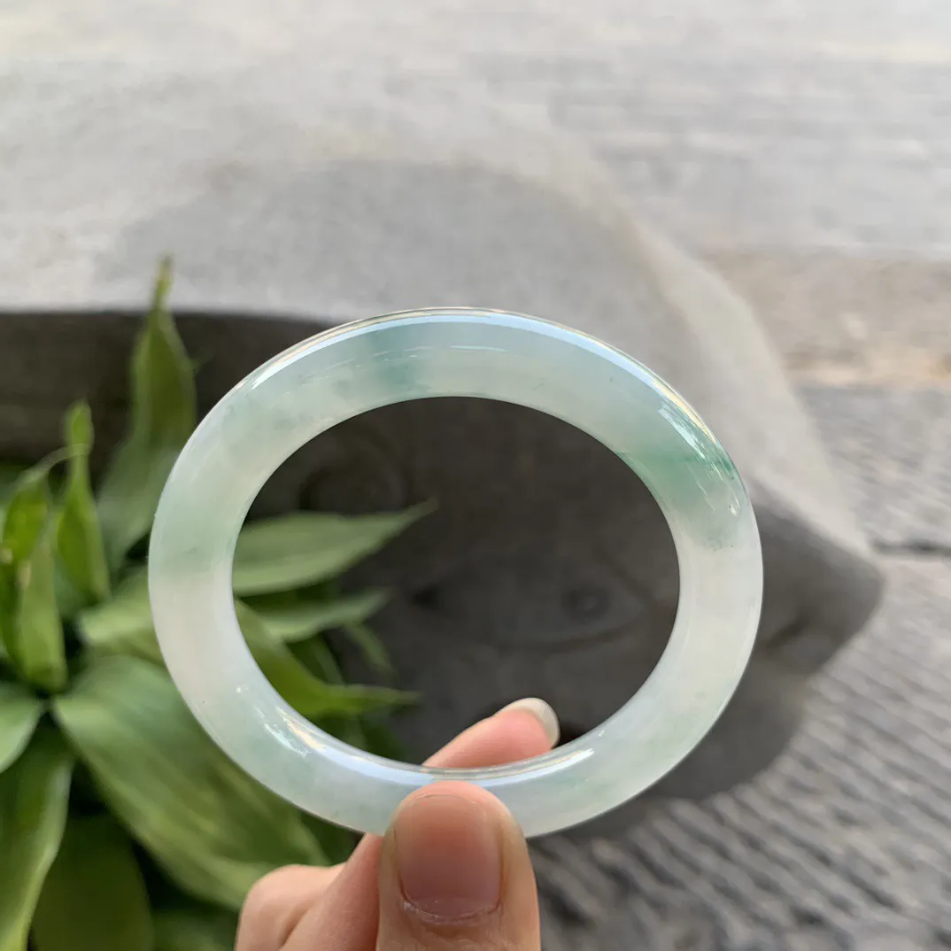 小圈口51-9 【冰飘花圆条手镯】圆条51 52可戴