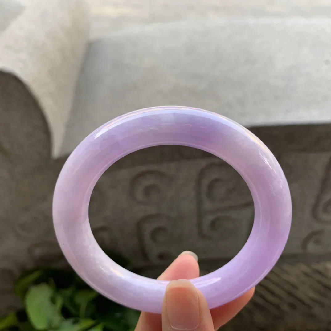 小圈口 53.8-11.6【紫罗兰圆条手镯】圆条53 54可戴