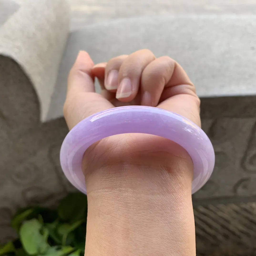 小圈口 53.8-11.6【紫罗兰圆条手镯】圆条53 54可戴
