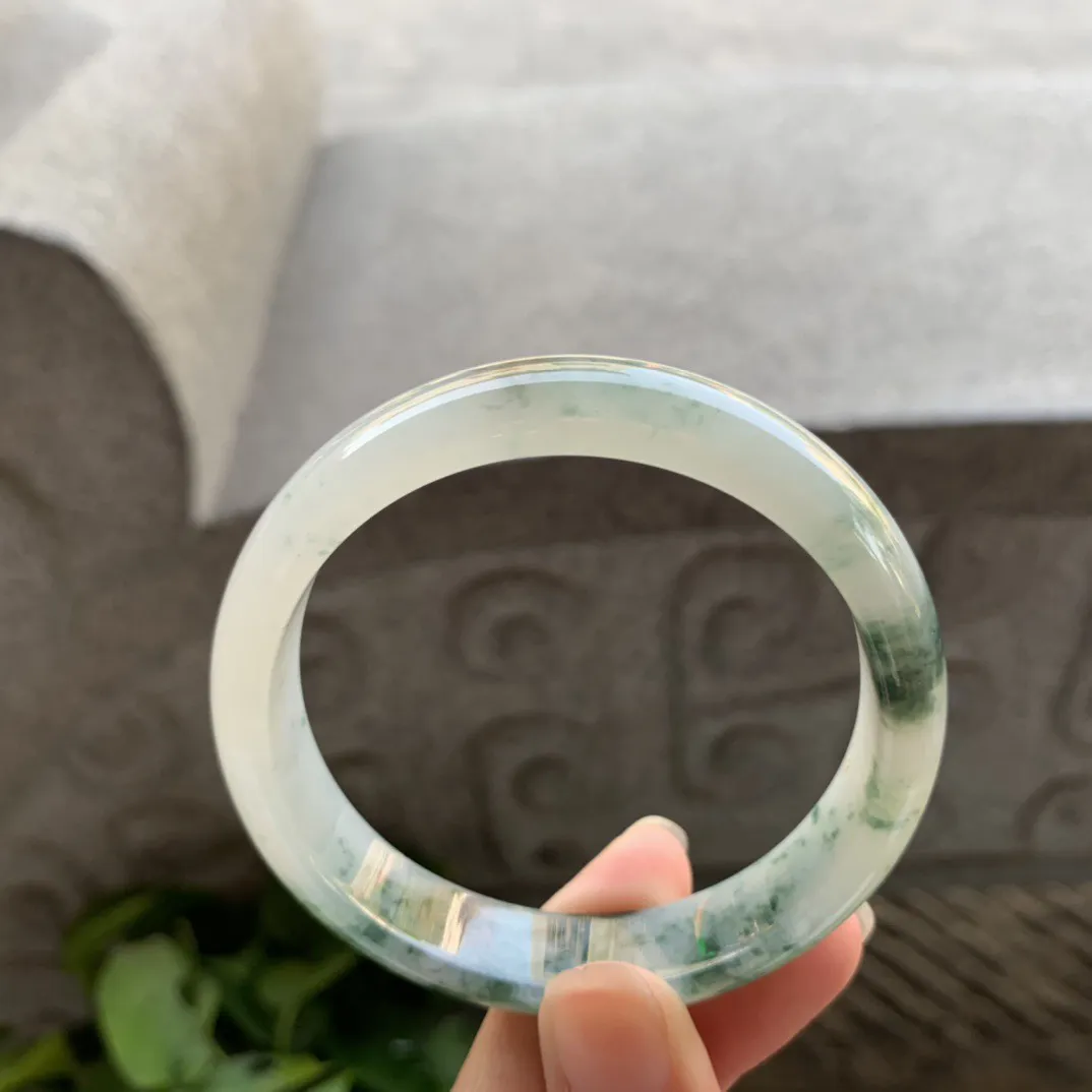 小圈口56.4-13-7.1 【冰飘花正圈手镯】正圈56 57可戴