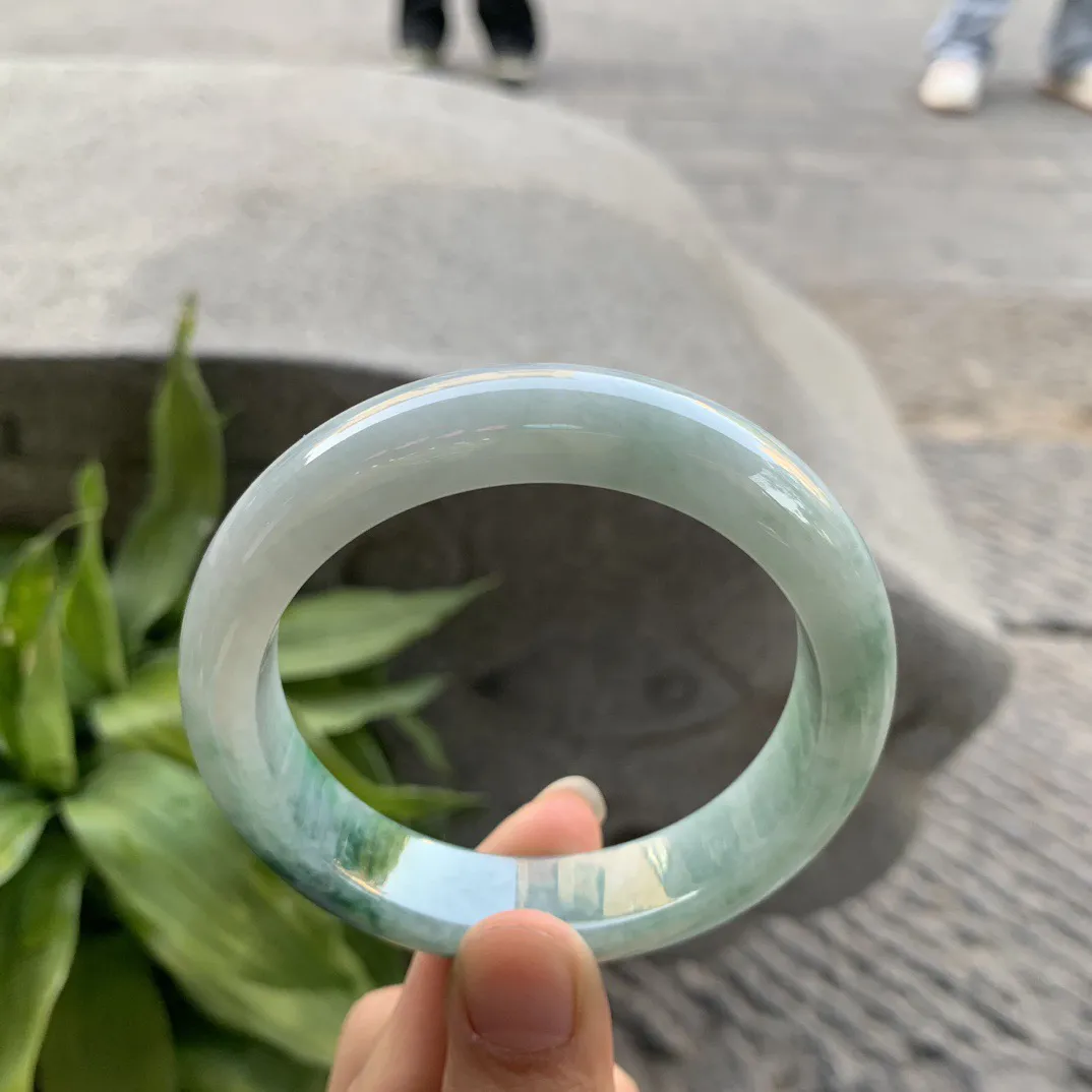 圈口56.9-13.4-8.9 【飘花正圈手镯】正圈56 57可戴