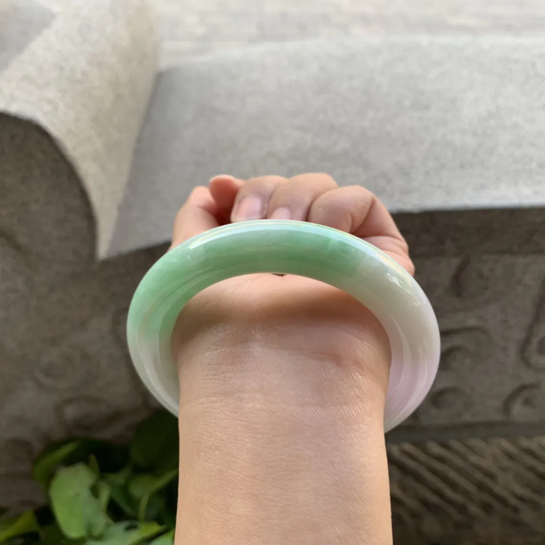 圈口 56.7-11.9【春彩圆条手镯】圆条56 57可戴