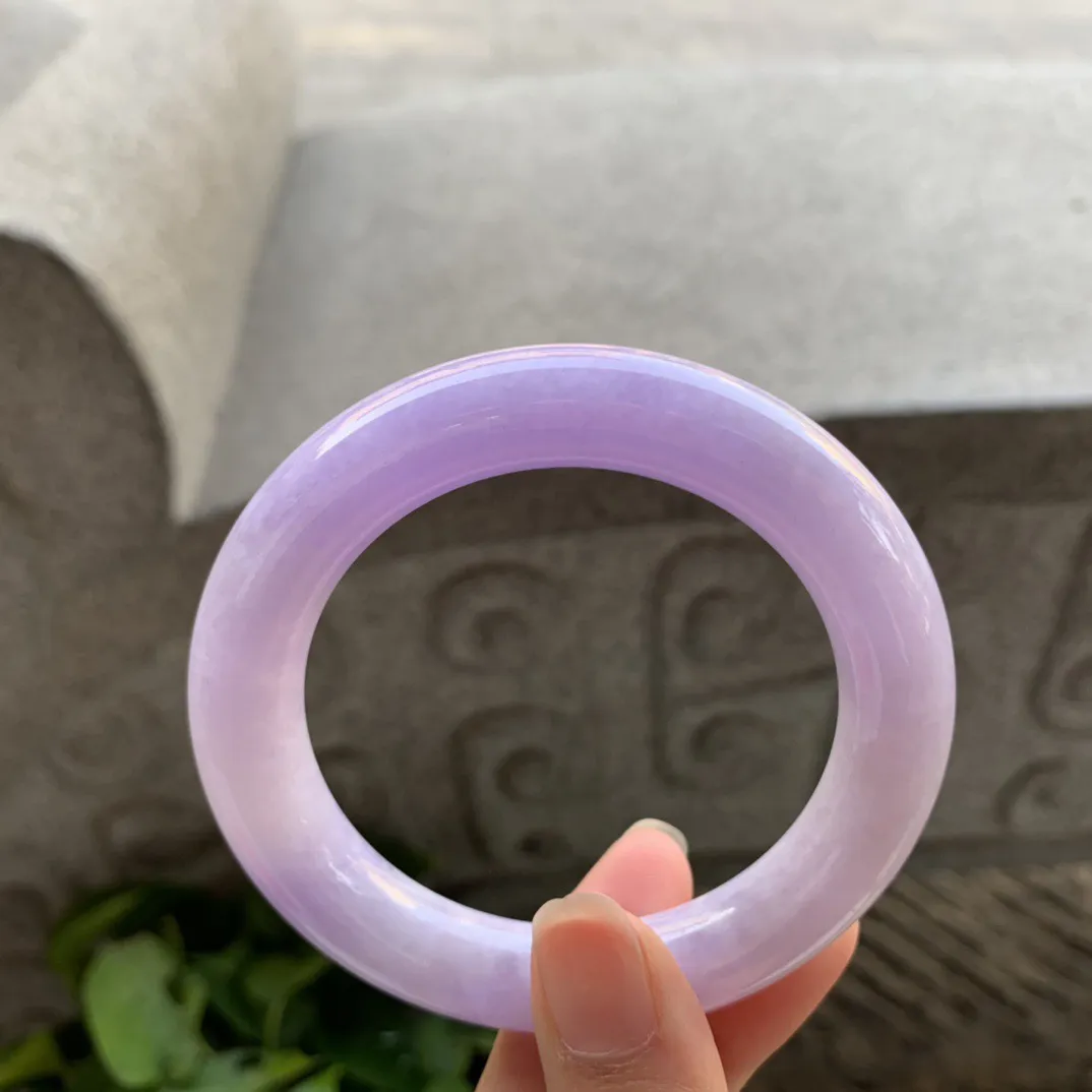 小圈口 53.8-11.6【紫罗兰圆条手镯】圆条53 54可戴