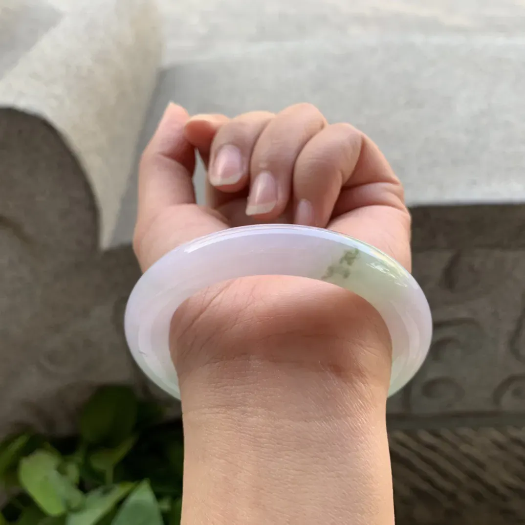 小圈口53.9-10.4 【冰春彩圆条手镯】圆条53 54可戴