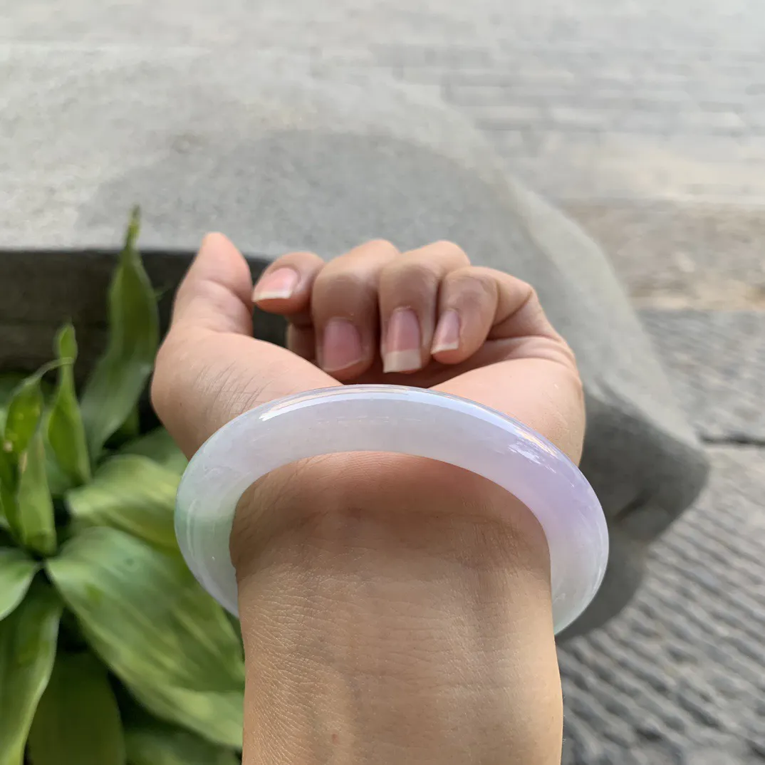 圈口55-9.9 【冰春彩圆条手镯】圆条55 56可戴