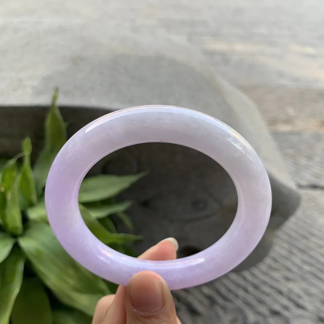 圈口57-11.3 【粉紫圆条手镯】圆条57 58可戴