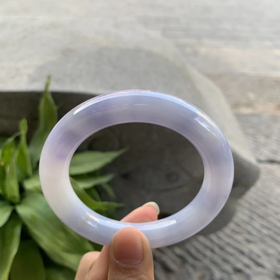 圈口54.8-11.7 【茄紫圆条手镯】圆条54 55可戴