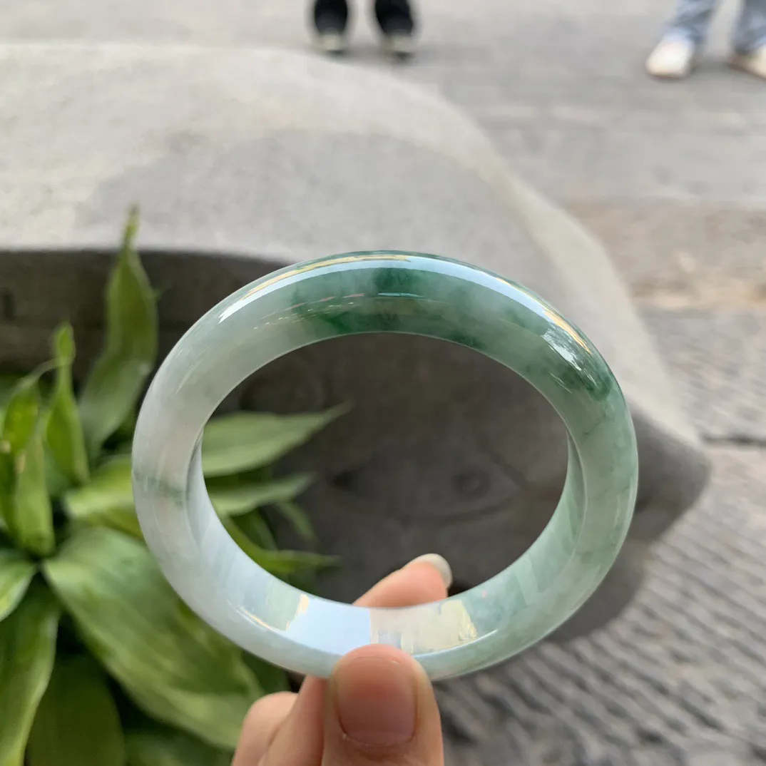 圈口56.9-13.4-8.9 【飘花正圈手镯】正圈56 57可戴