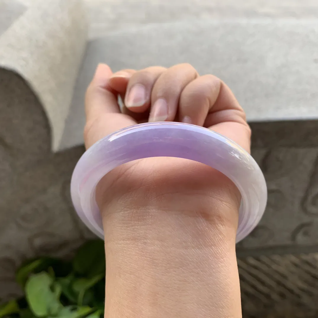 大圈口 58.7-11.7-9.5【紫罗兰正圈手镯】正圈58 59可戴