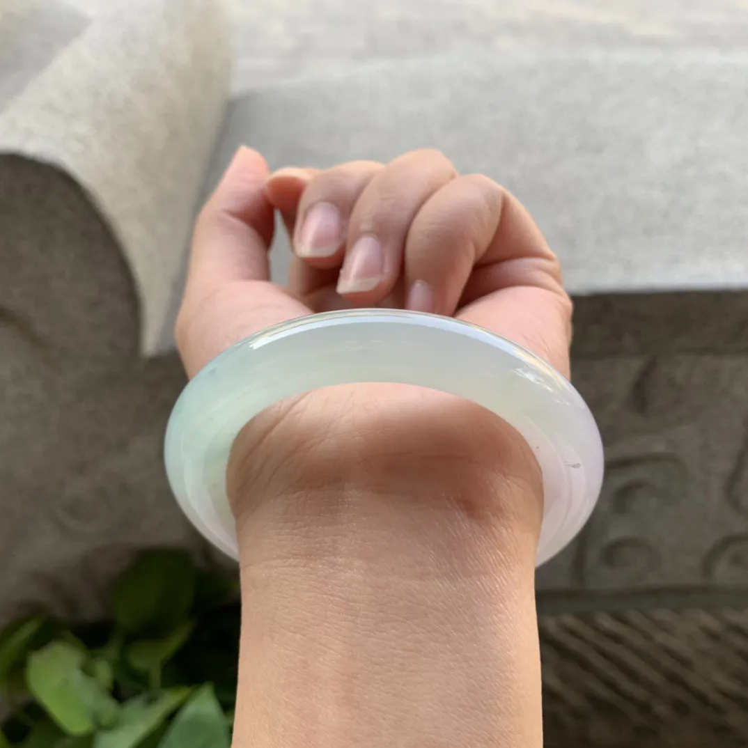 小圈口53.9-10.4 【冰春彩圆条手镯】圆条53 54可戴