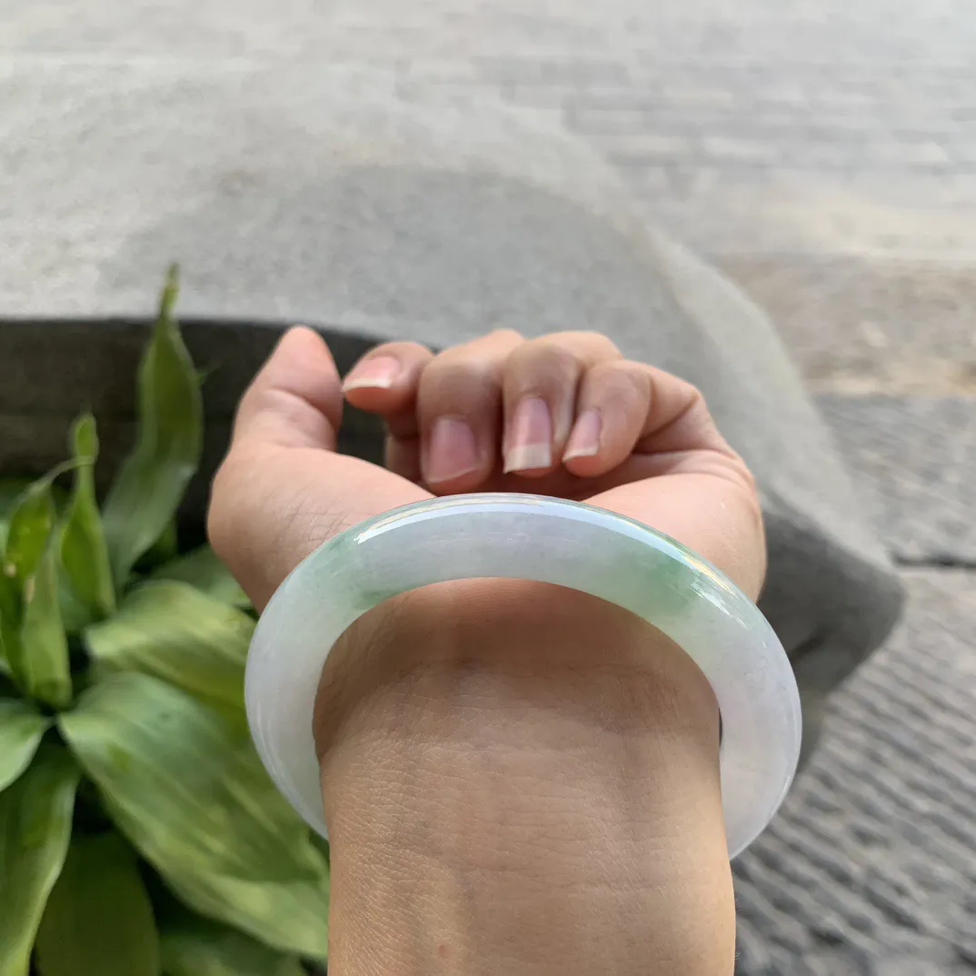 圈口55-9.9 【冰春彩圆条手镯】圆条55 56可戴