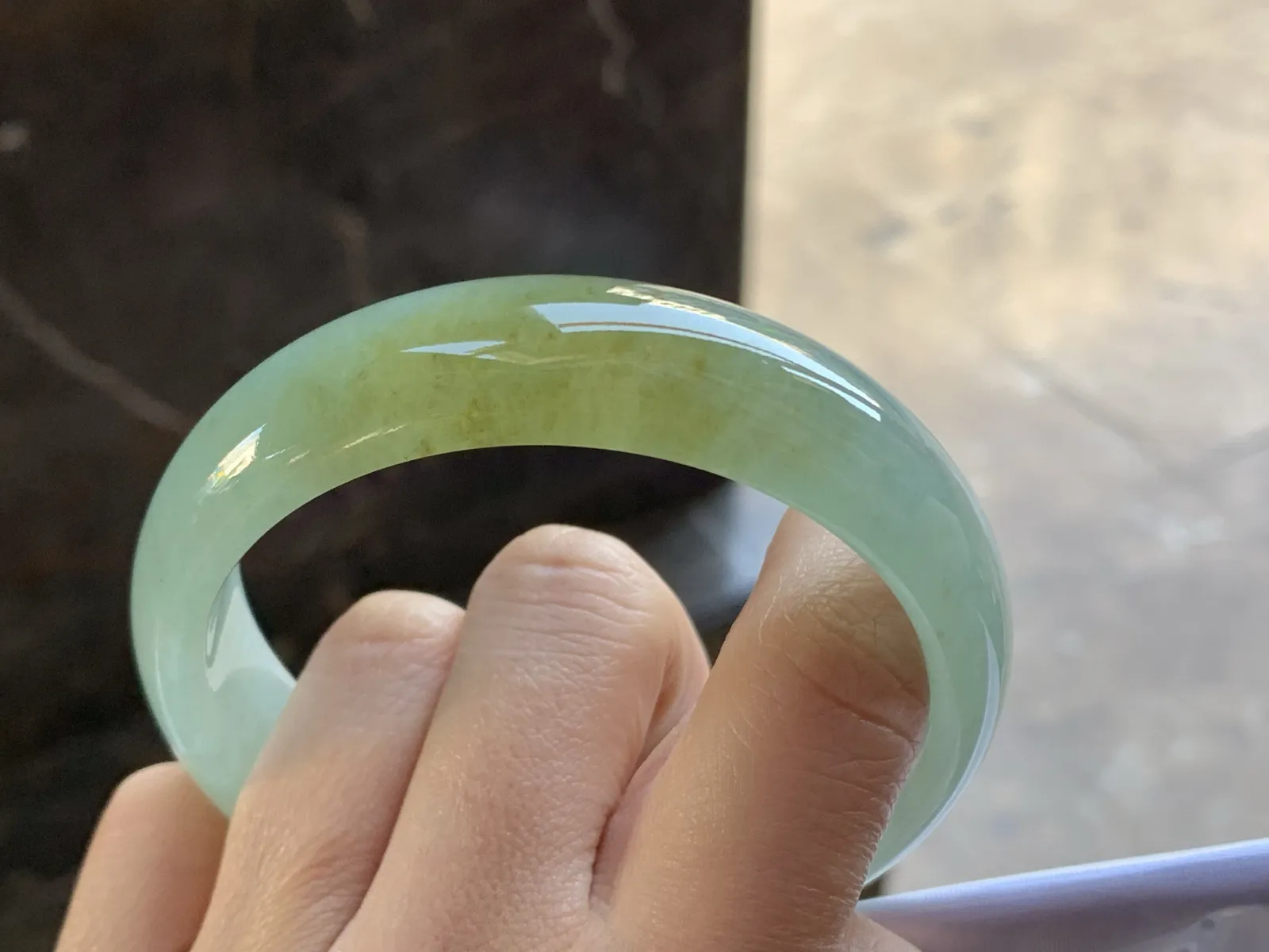 60-16.2-7.5

冰黄宽版手镯^_^水润冰透