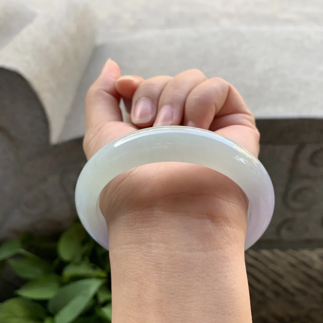 圈口 57.4-12.5-8.9【冰春彩正圈手镯】正圈57 58可戴