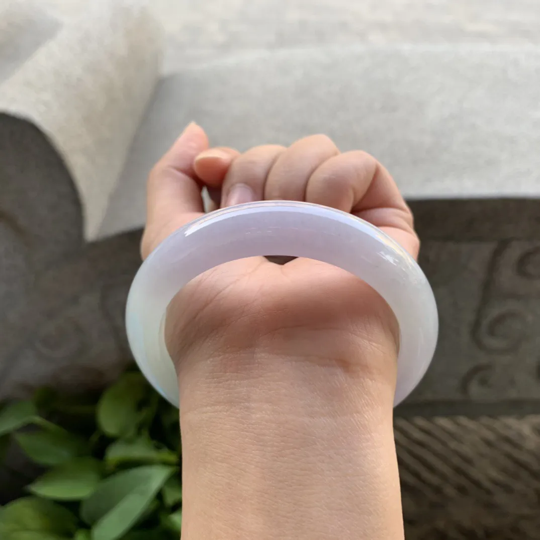 圈口 57.4-12.5-8.9【冰春彩正圈手镯】正圈57 58可戴