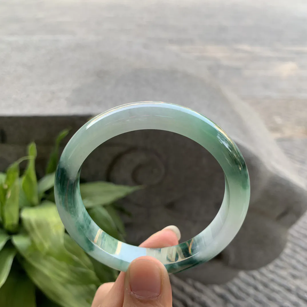 圈口57.5-11.8-8.2 【飘花正圈手镯】正圈57 58可戴