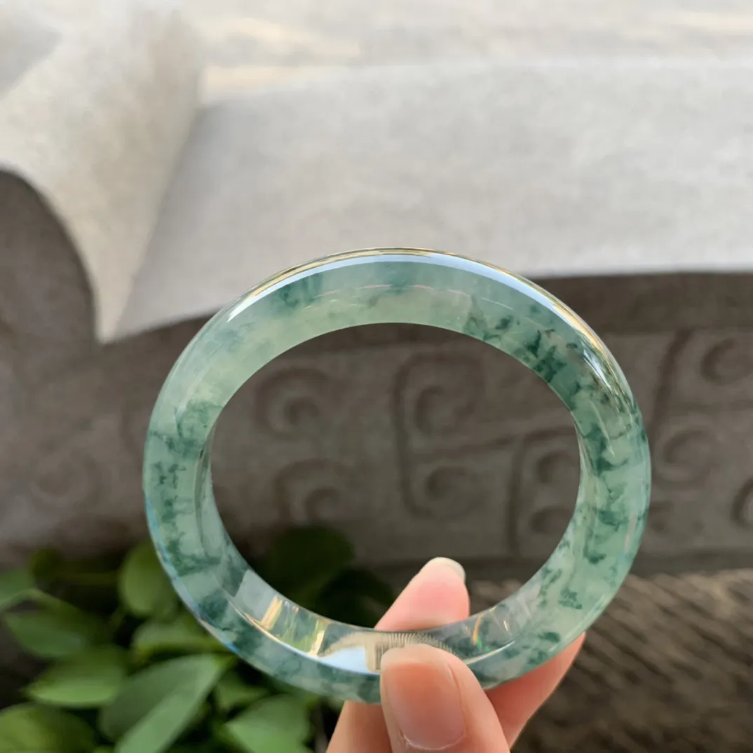 圈口56.2-12-8.9 【冰飘花正圈手镯】正圈56 57可戴