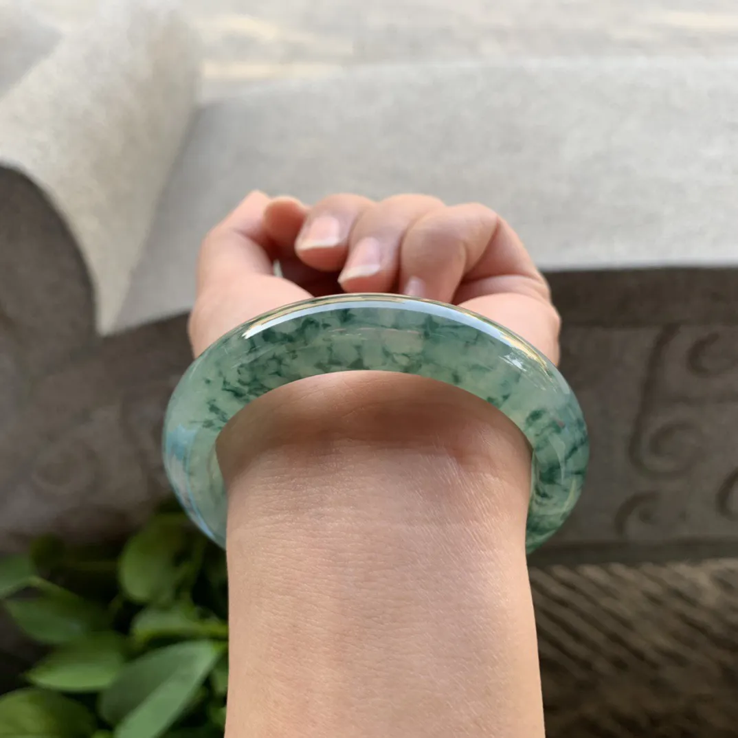 圈口56.2-12-8.9 【冰飘花正圈手镯】正圈56 57可戴