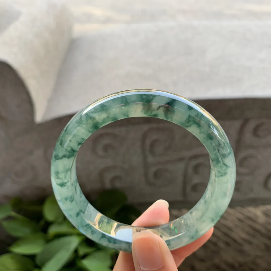 圈口56.2-12-8.9 【冰飘花正圈手镯】正圈56 57可戴