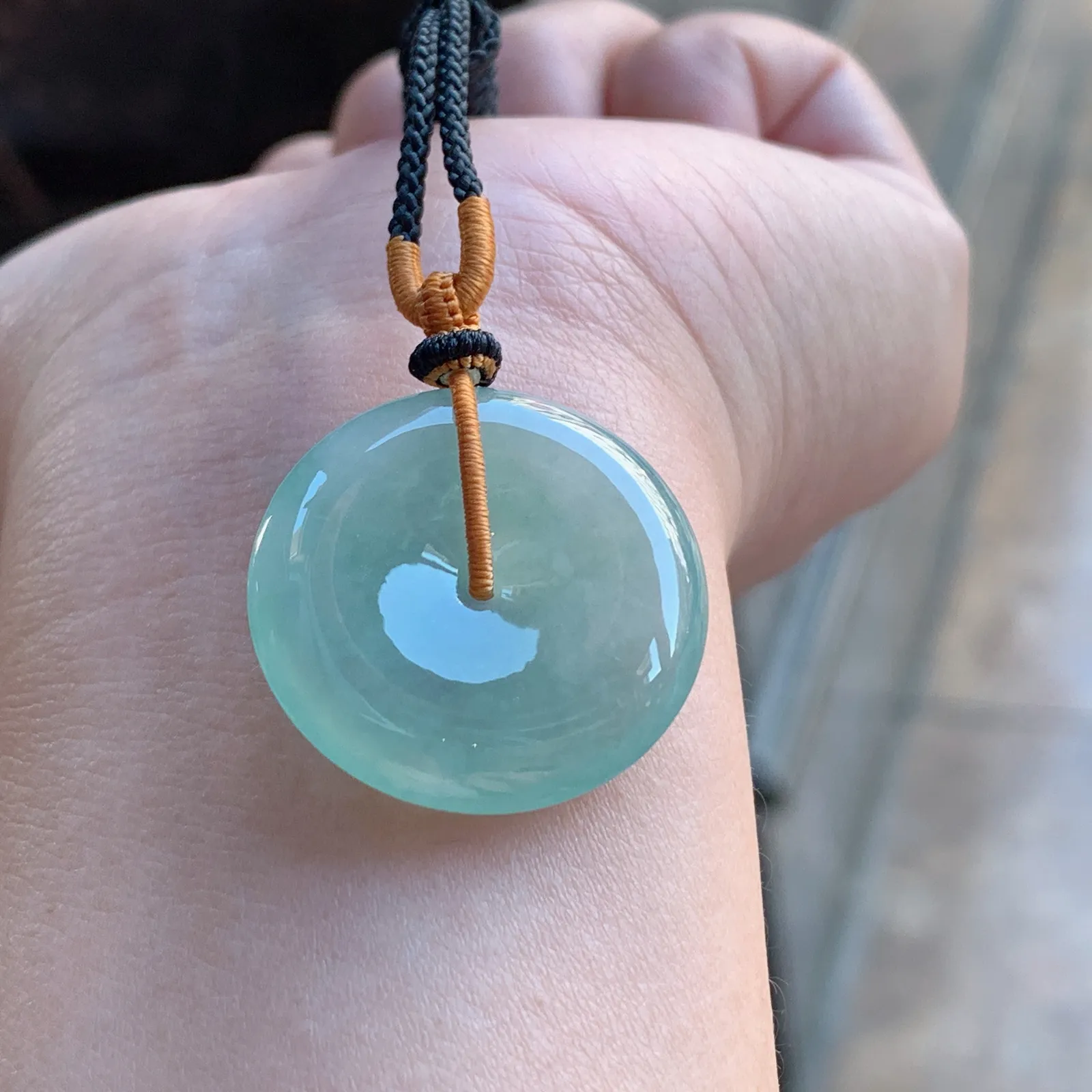 冰晴水平安扣 尺寸26.2