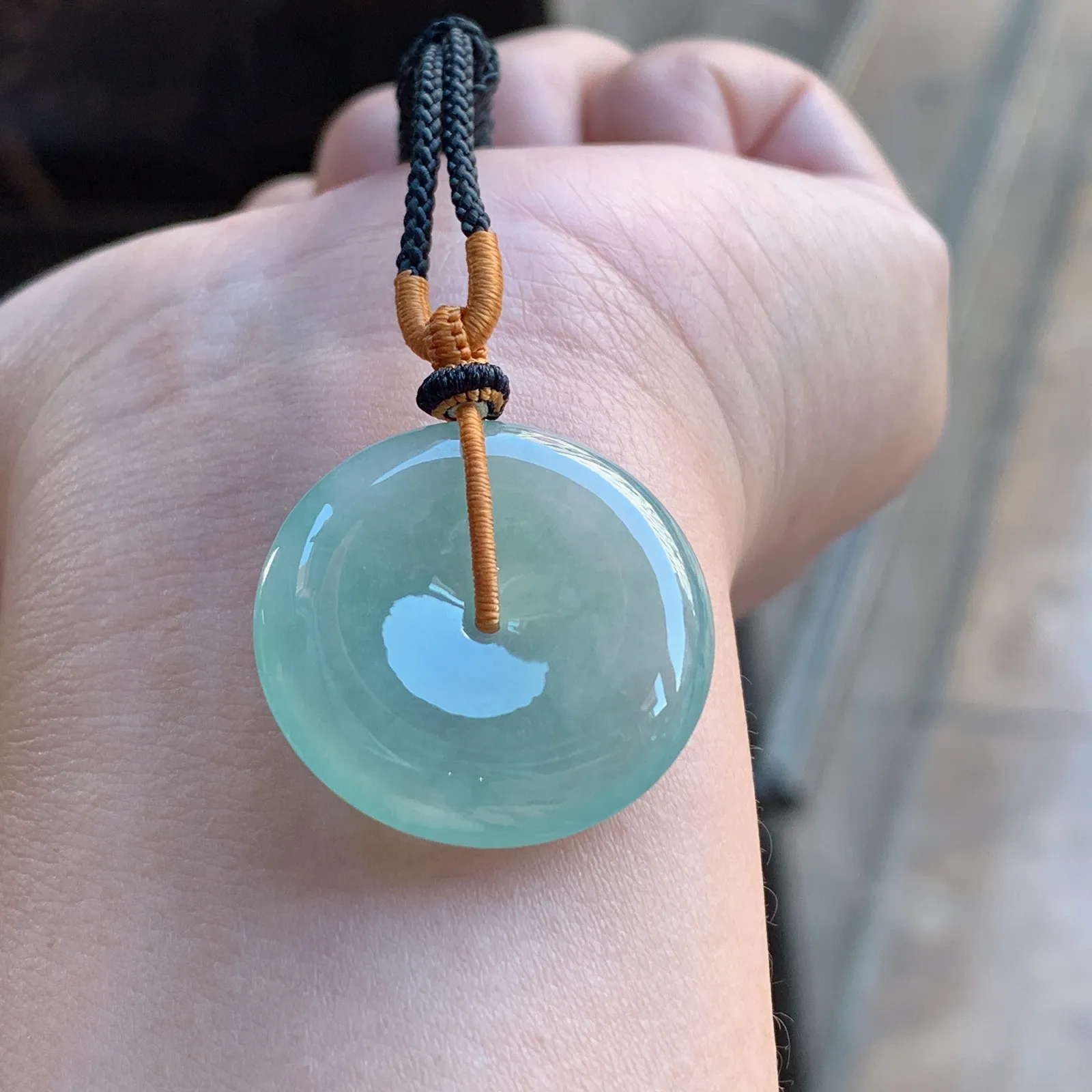 冰晴水平安扣 尺寸26.2