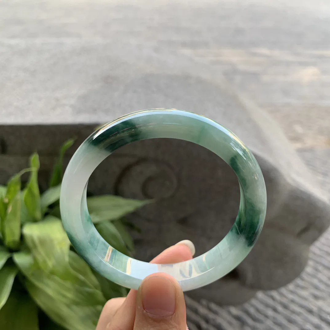 圈口57.5-11.8-8.2 【飘花正圈手镯】正圈57 58可戴