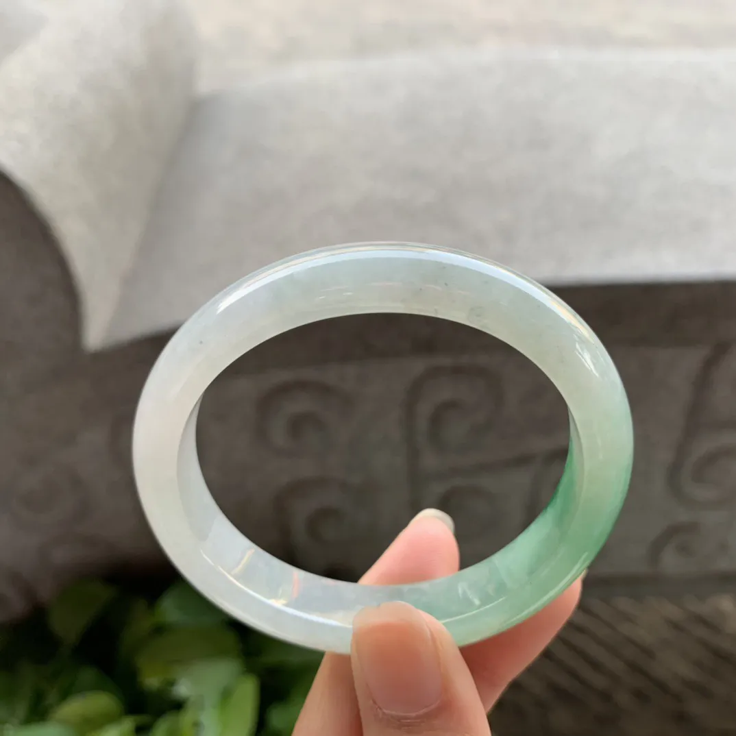 圈口54.2-48-12-7.5 【飘绿贵妃手镯】贵妃54 55可戴