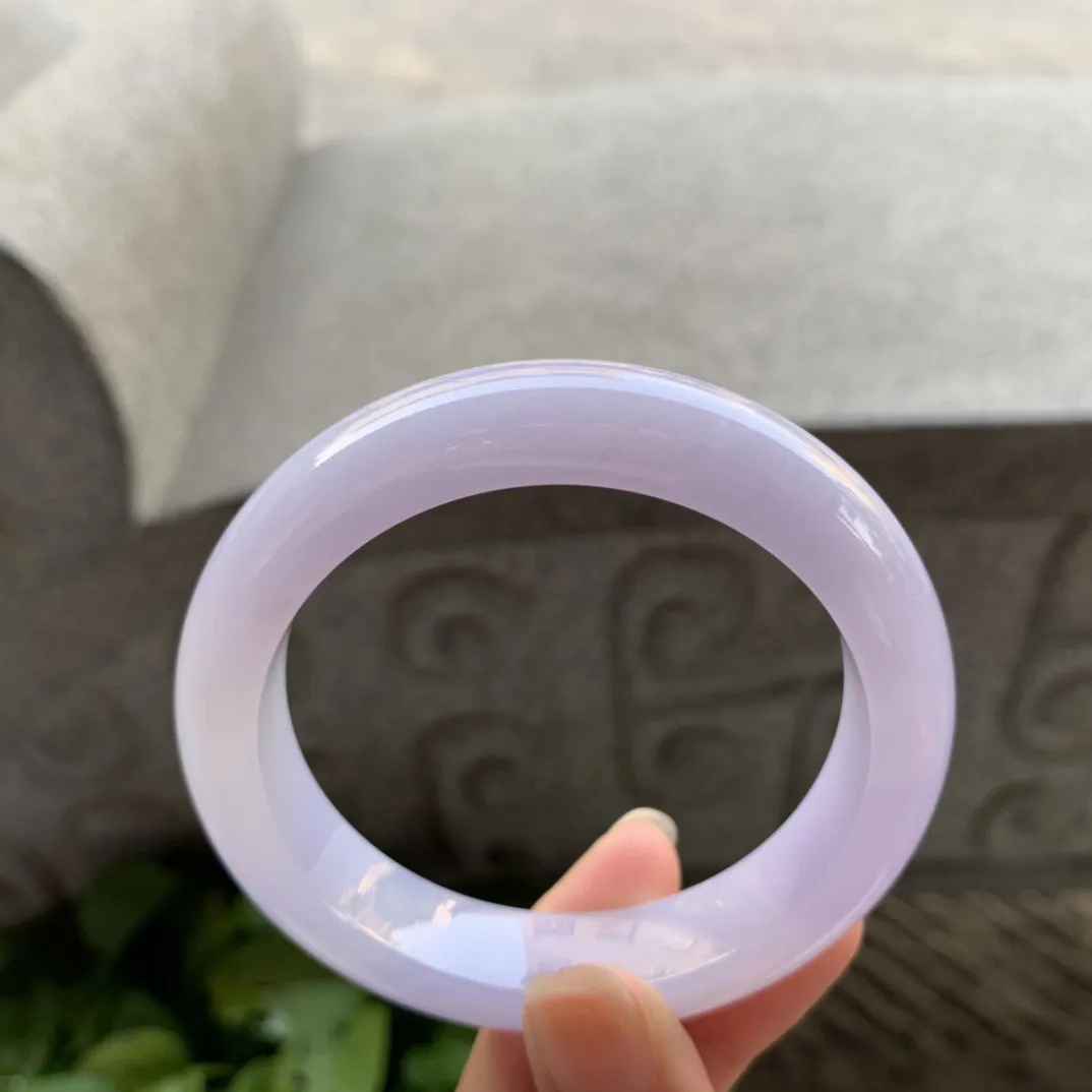 圈口55.4-12.8-9 【冰紫正圈手镯】正圈55 56可戴