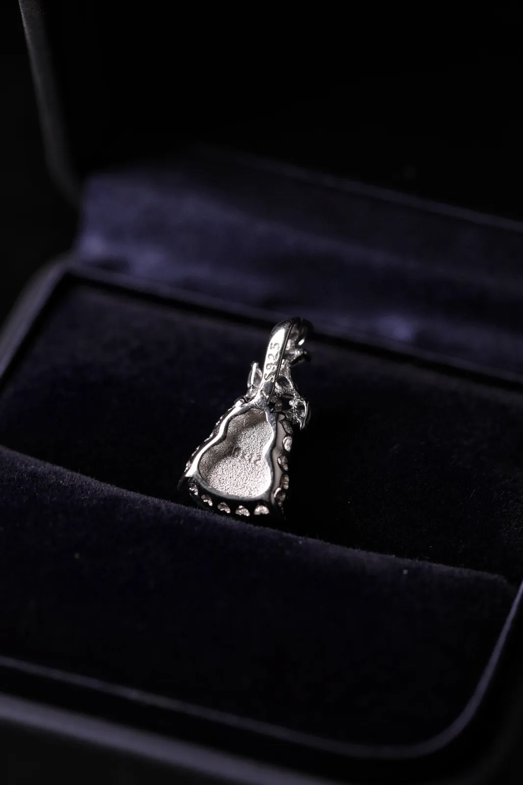 天然满绿翡翠葫芦吊坠 S925银