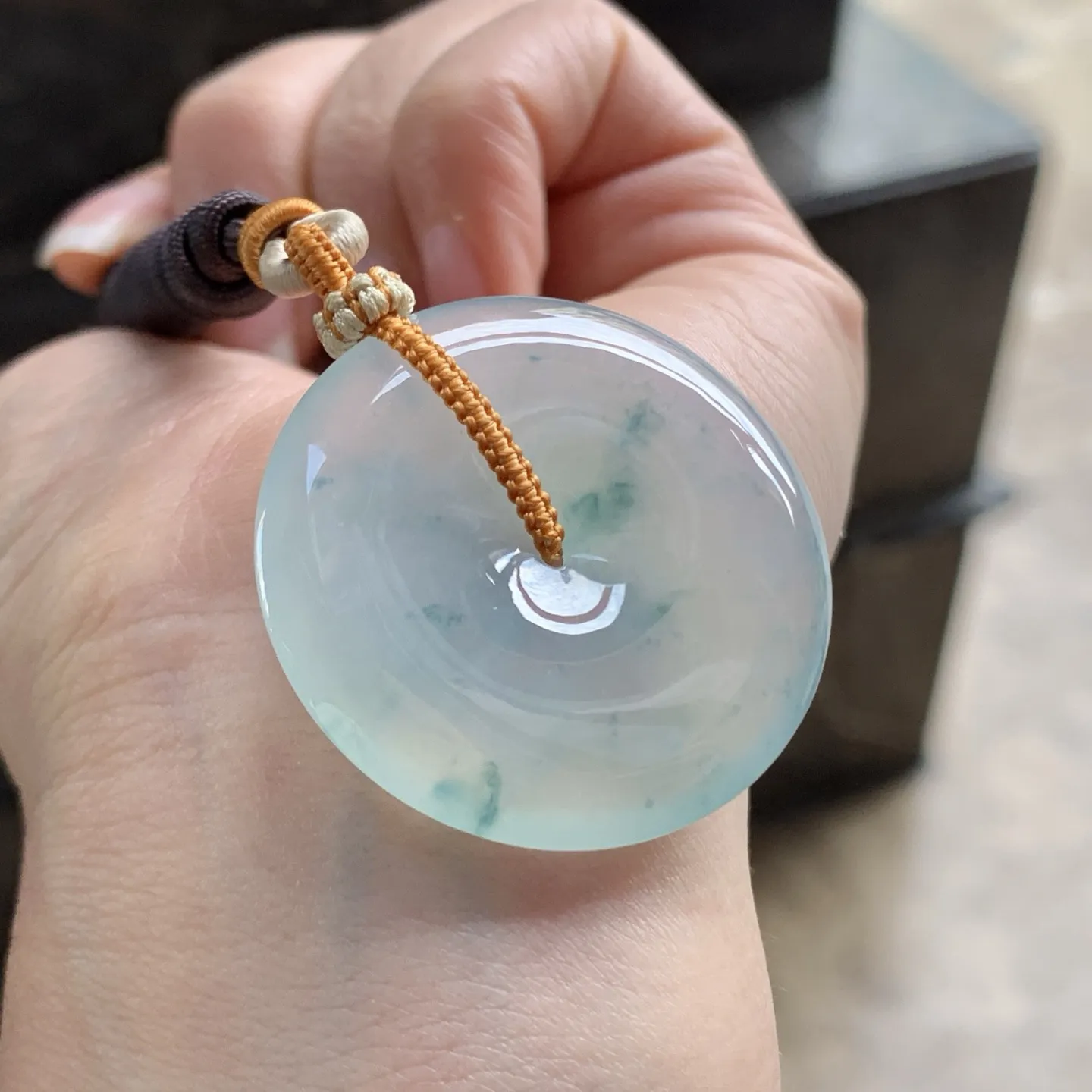 蓝花平安扣^_^飘花灵韵