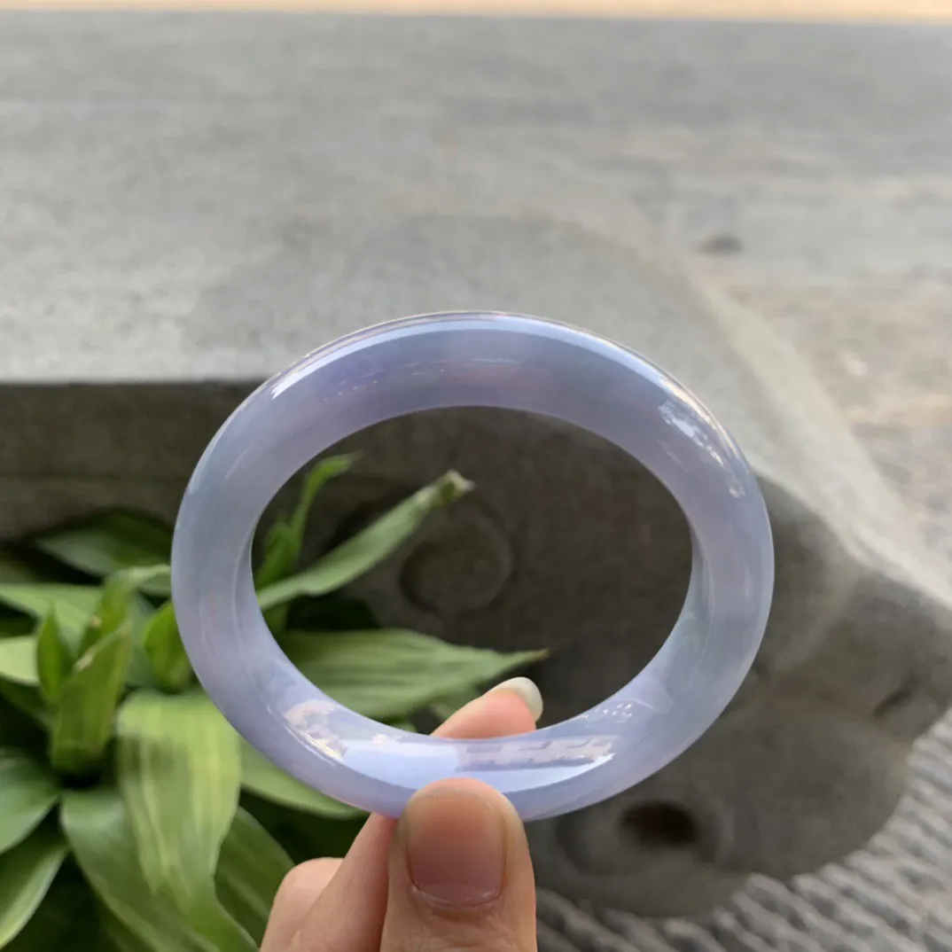 圈口54.8-12.4-8.9 【满茄紫正圈手镯】正圈54 55可戴