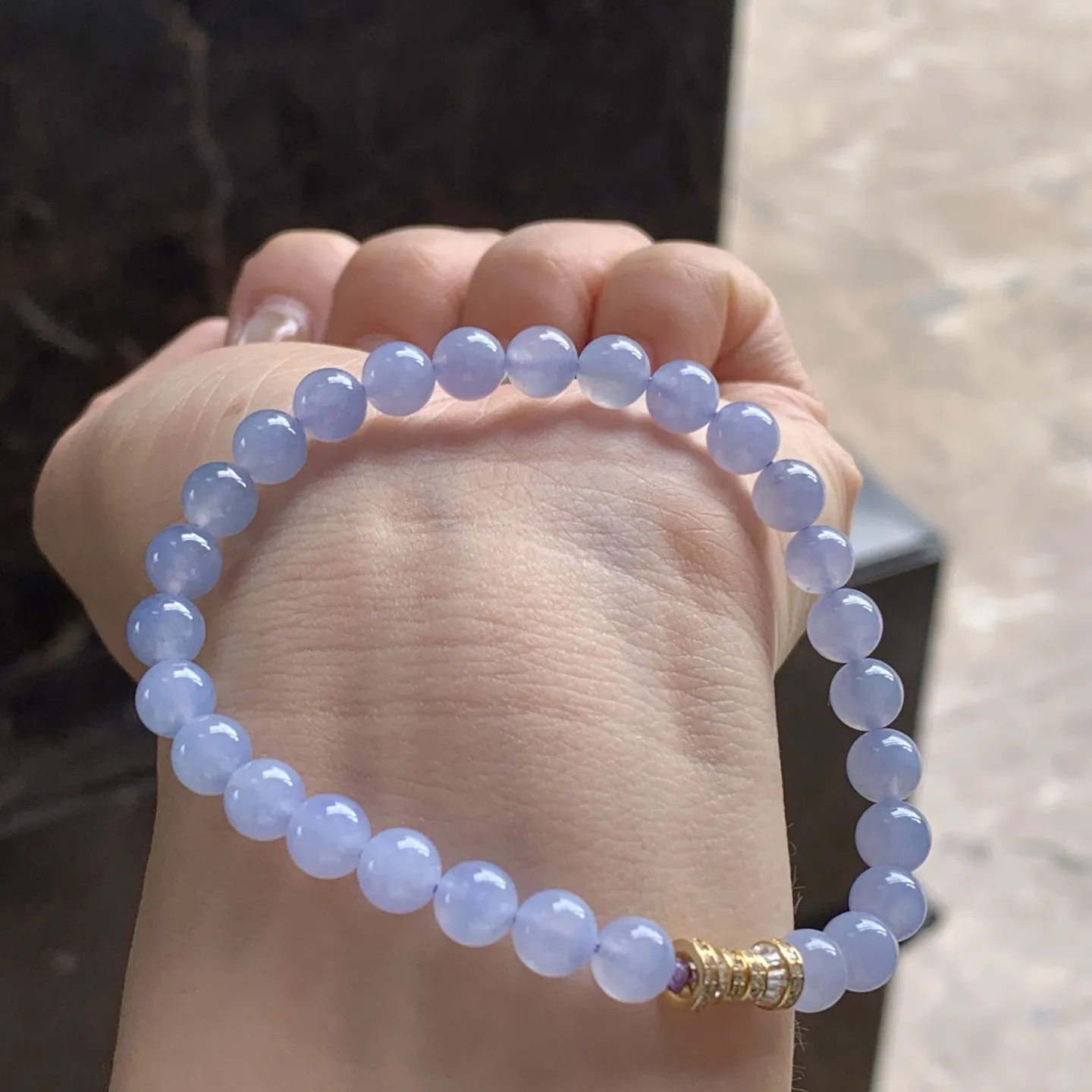 糯冰紫春手串
小清新～