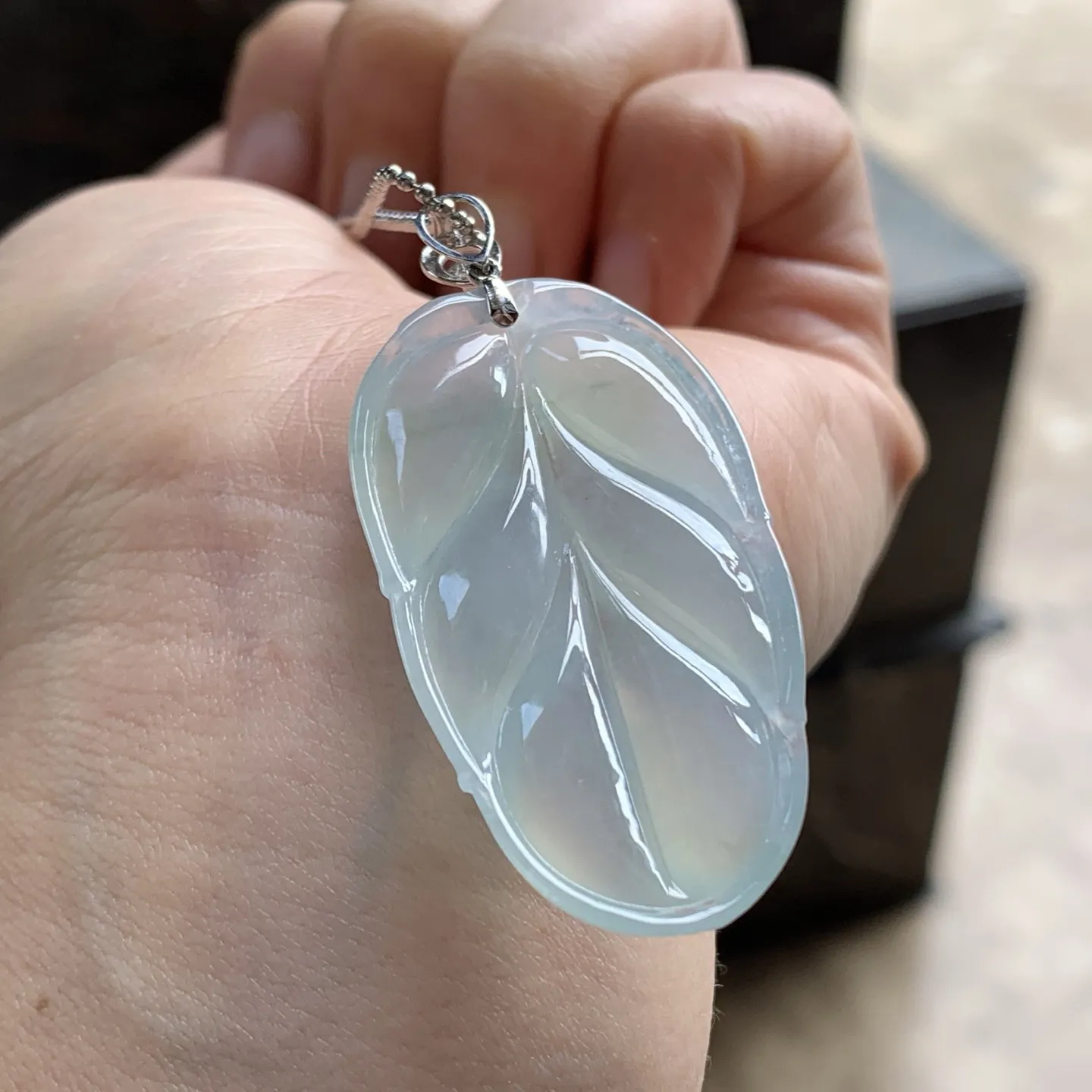 金扣冰种叶子^_^清新 冰透