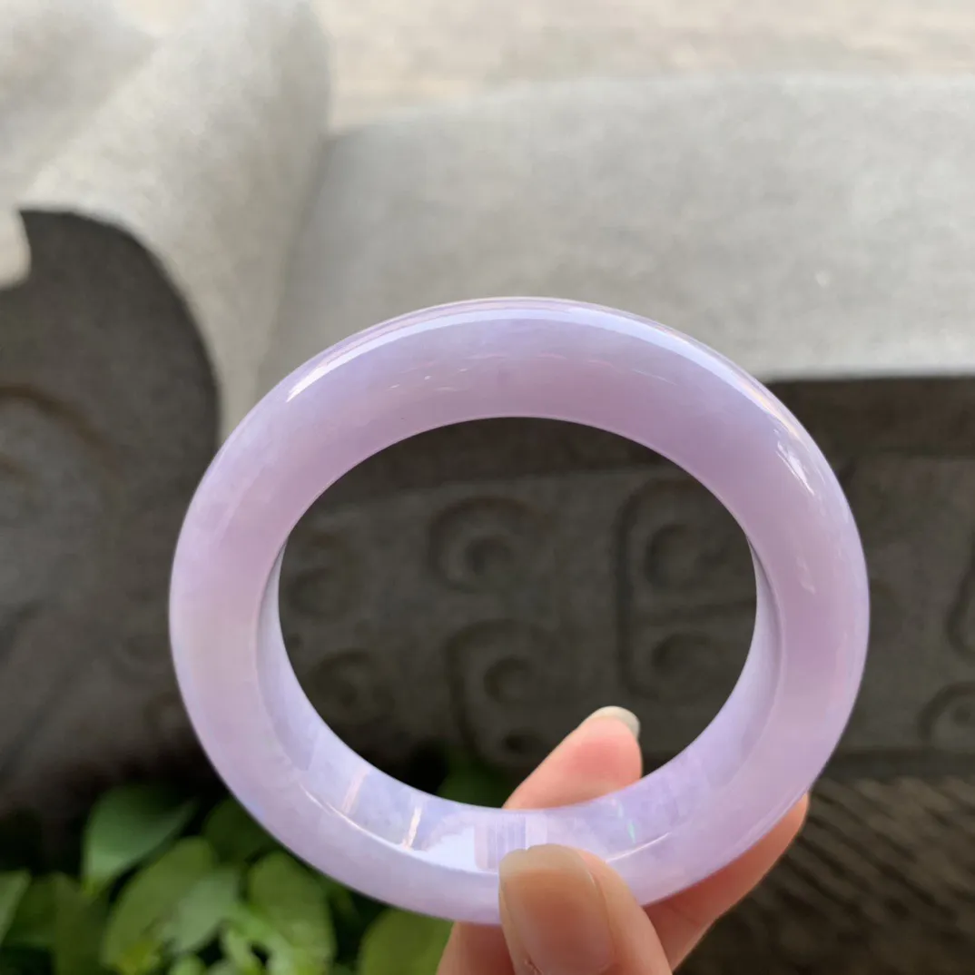 圈口55.7-13.8-10.6 【满紫正圈手镯】正圈55 56可戴