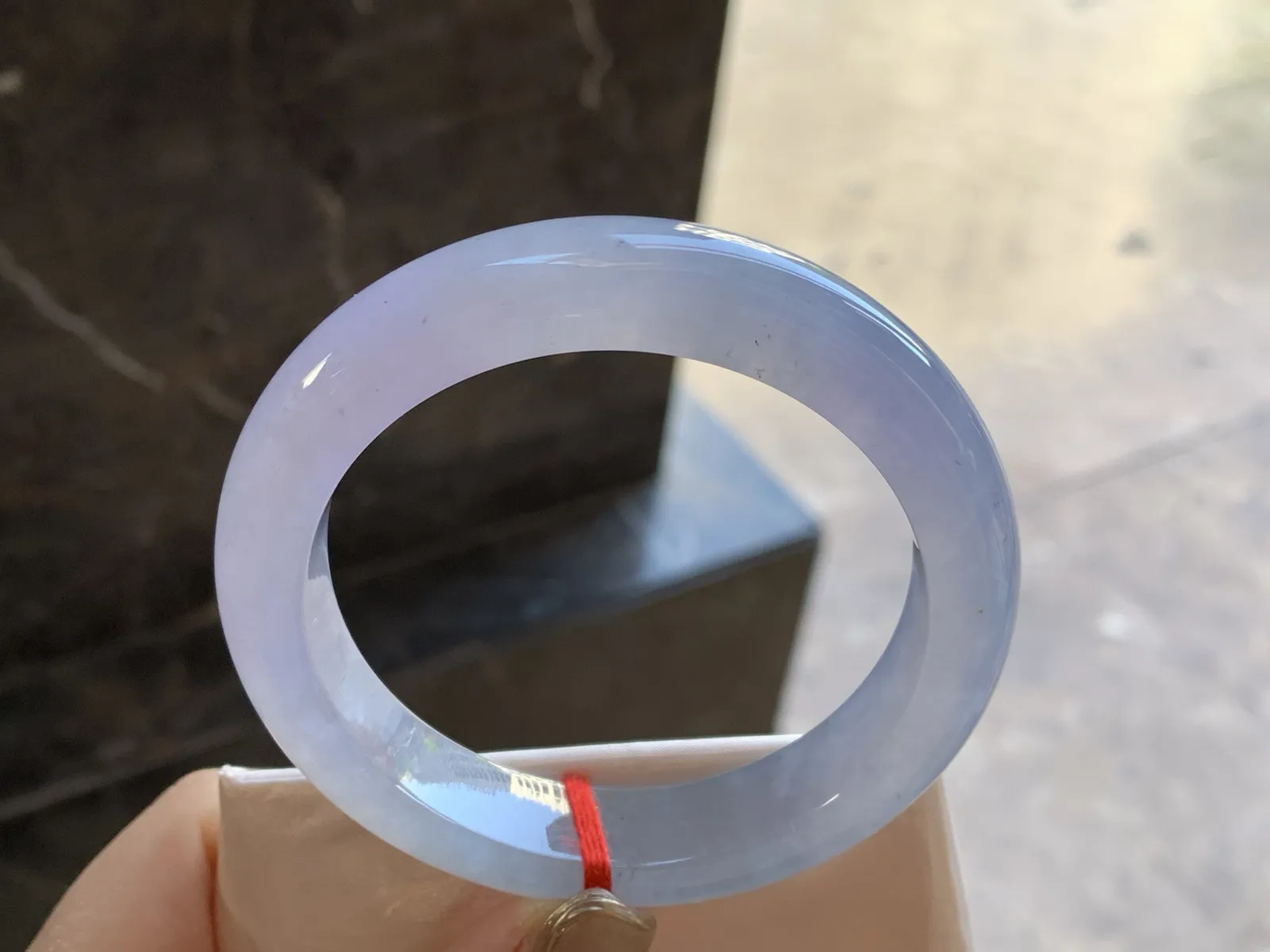 冰紫手镯
尺寸：58-13.2-9.5mm
种水好 小清新