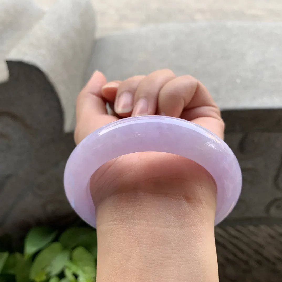 圈口55.7-13.8-10.6 【满紫正圈手镯】正圈55 56可戴