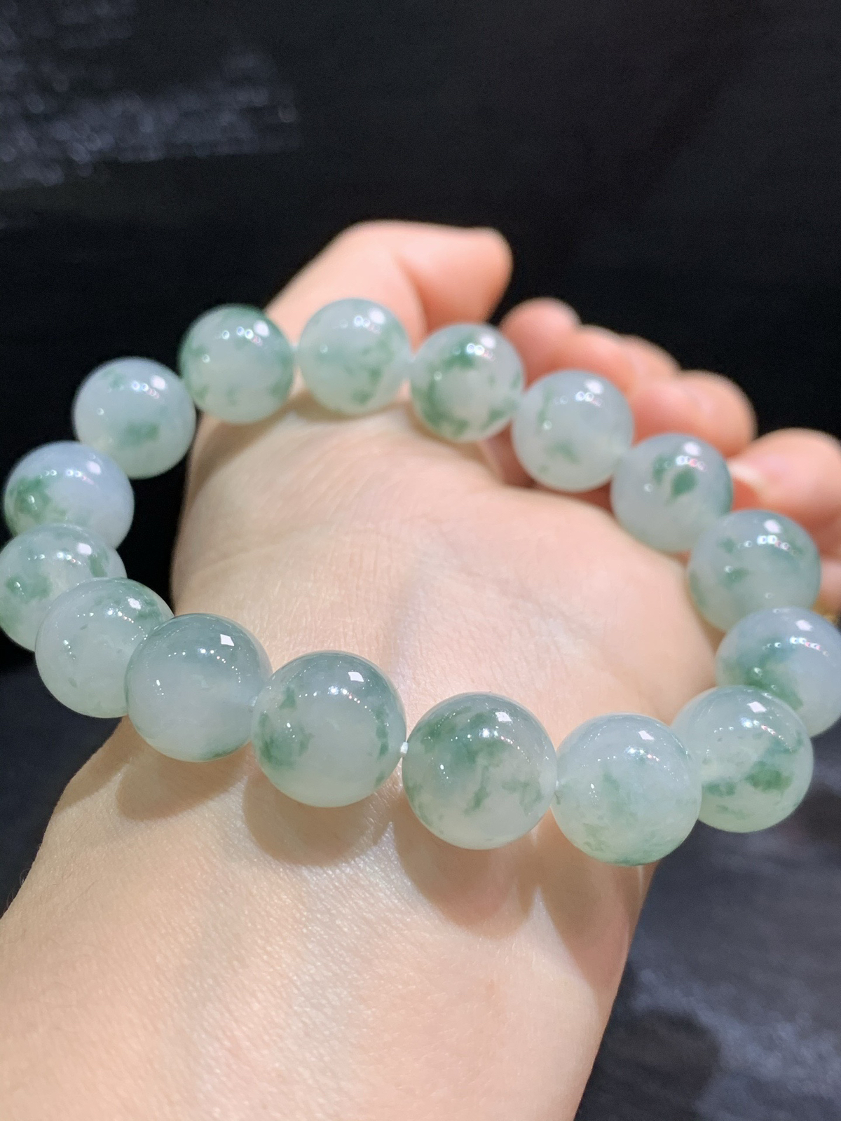 冰飘花手串，上手大气~