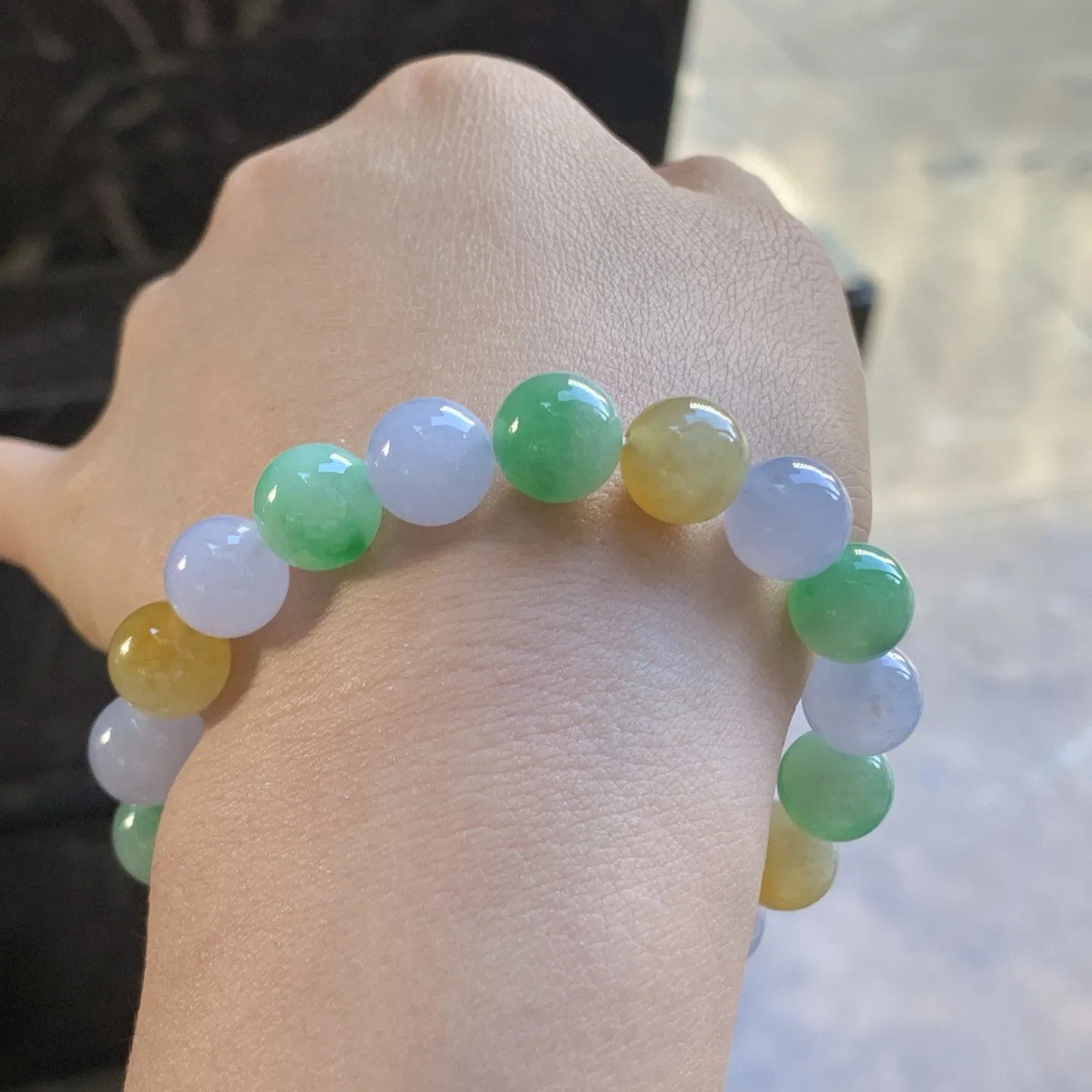 多彩糖果色手串^_^清新 细腻 水润