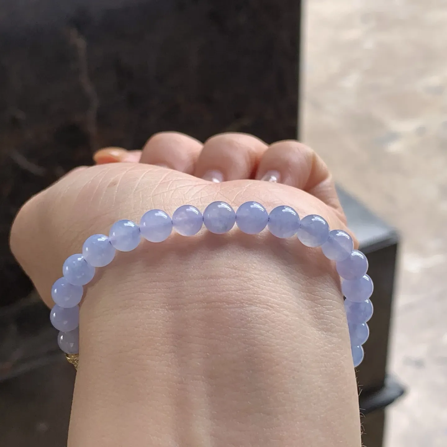 糯冰紫春手串
小清新～