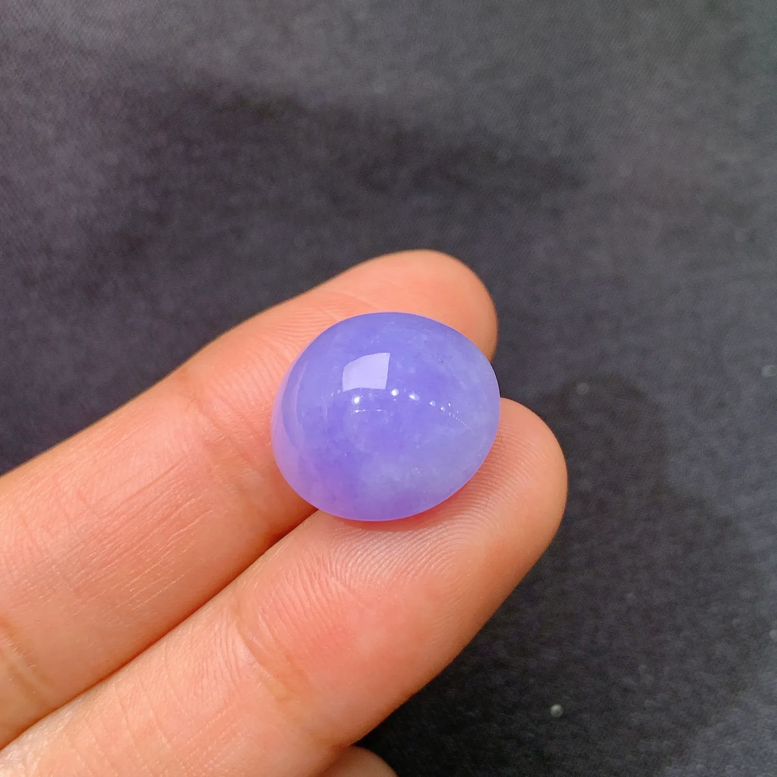 紫罗兰蛋面，镶嵌佳品，温润细腻，颜色浓郁，Xili 尺寸15.1*14.9*9.3